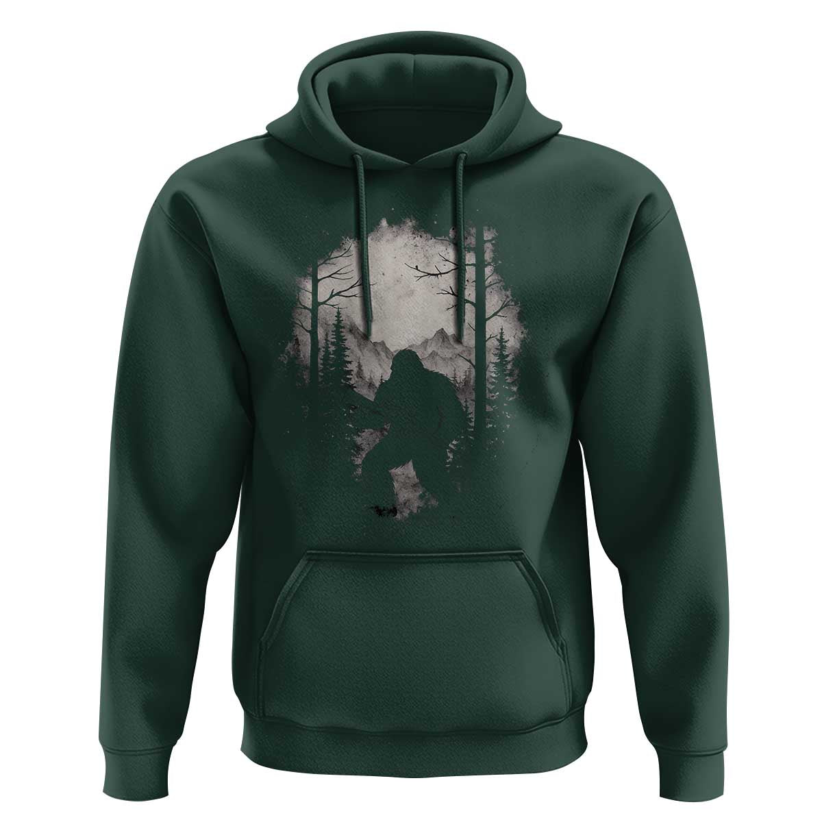 Funny Bigfoot Hunting Hoodie Sasquatch Wildlife Hunter Forest - Wonder Print Shop