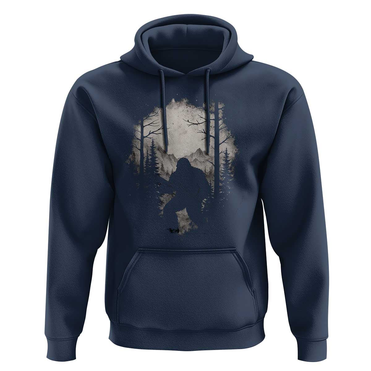 Funny Bigfoot Hunting Hoodie Sasquatch Wildlife Hunter Forest - Wonder Print Shop