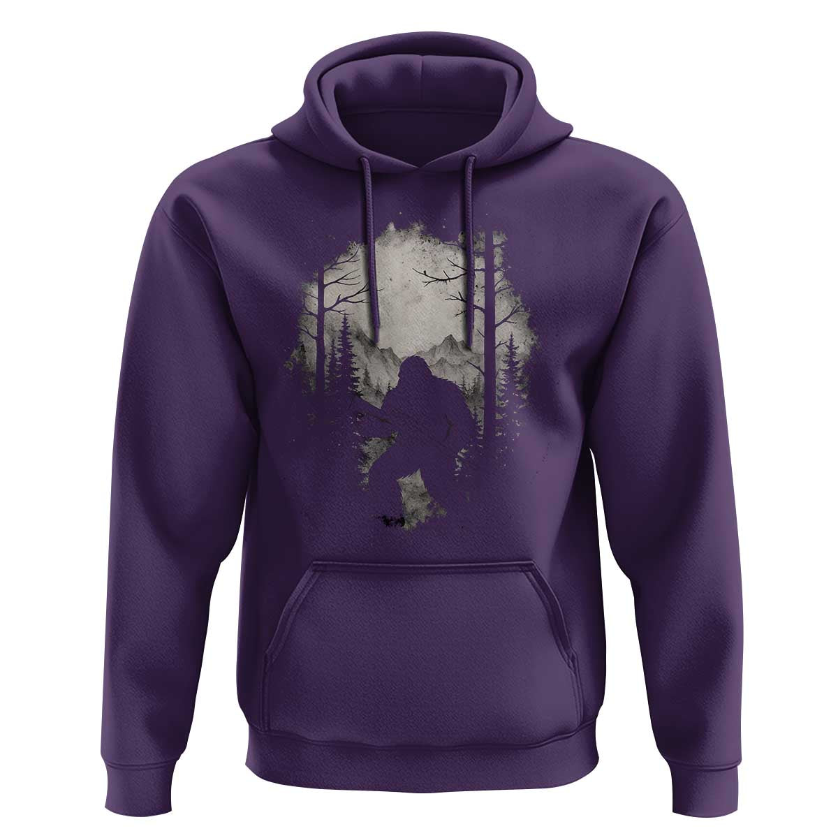 Funny Bigfoot Hunting Hoodie Sasquatch Wildlife Hunter Forest - Wonder Print Shop