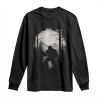 Funny Bigfoot Hunting Long Sleeve Shirt Sasquatch Wildlife Hunter Forest - Wonder Print Shop