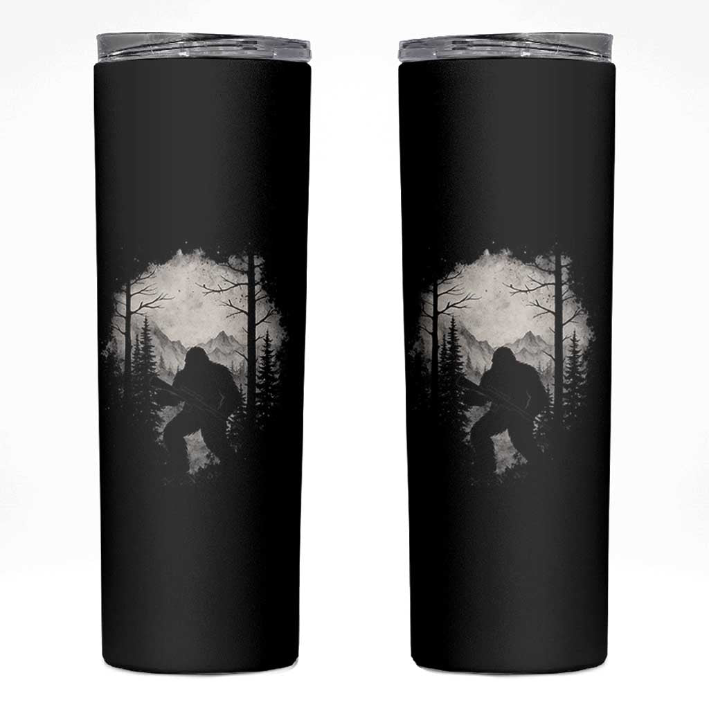 Funny Bigfoot Hunting Skinny Tumbler Sasquatch Wildlife Hunter Forest - Wonder Print Shop