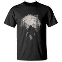 Funny Bigfoot Hunting T Shirt Sasquatch Wildlife Hunter Forest - Wonder Print Shop