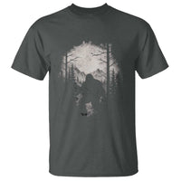 Funny Bigfoot Hunting T Shirt Sasquatch Wildlife Hunter Forest - Wonder Print Shop