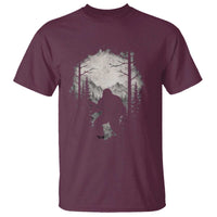 Funny Bigfoot Hunting T Shirt Sasquatch Wildlife Hunter Forest - Wonder Print Shop