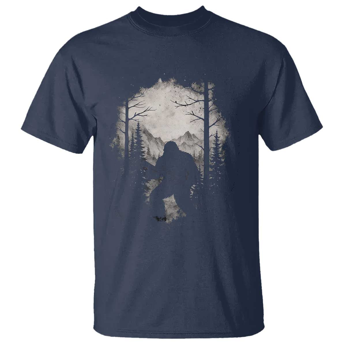 Funny Bigfoot Hunting T Shirt Sasquatch Wildlife Hunter Forest - Wonder Print Shop