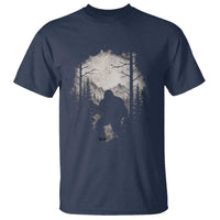 Funny Bigfoot Hunting T Shirt Sasquatch Wildlife Hunter Forest - Wonder Print Shop