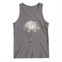 Funny Bigfoot Hunting Tank Top Sasquatch Wildlife Hunter Forest - Wonder Print Shop