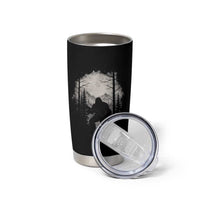 Funny Bigfoot Hunting Tumbler Cup Sasquatch Wildlife Hunter Forest - Wonder Print Shop