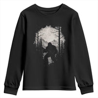 Funny Bigfoot Hunting Youth Sweatshirt Sasquatch Wildlife Hunter Forest - Wonder Print Shop