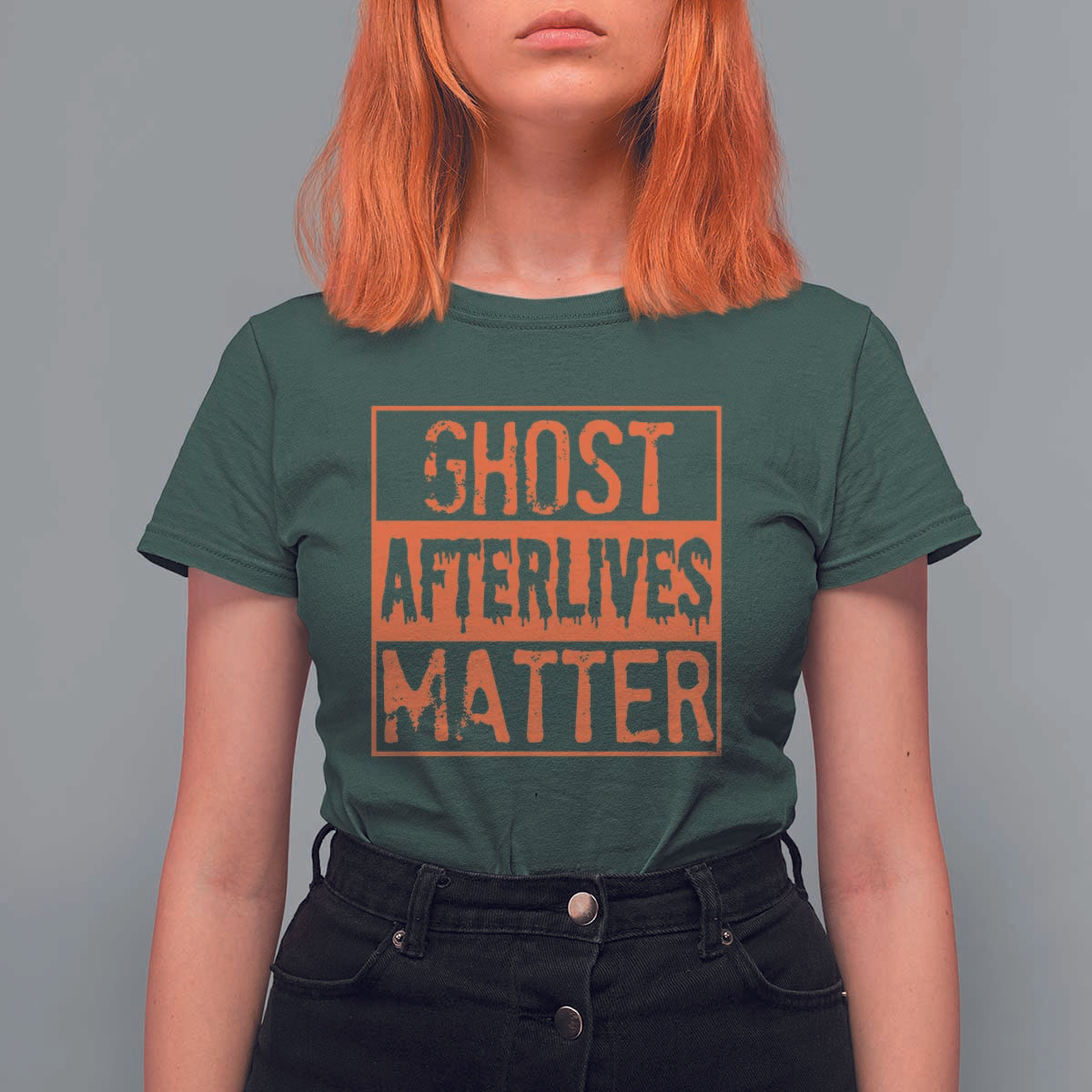 Funny Ghost Hunting T Shirt For Women Ghost Afterlives Matter Paranormal Investigator Halloween - Wonder Print Shop