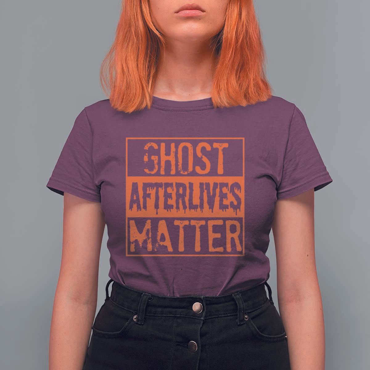 Funny Ghost Hunting T Shirt For Women Ghost Afterlives Matter Paranormal Investigator Halloween - Wonder Print Shop