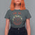 Yule Pagan T Shirt For Women God Jul Christmas Nordic Vegvisir Wreath - Wonder Print Shop