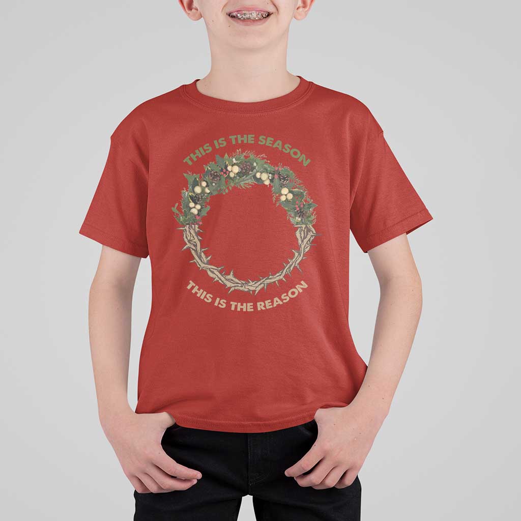 This Is The Season This Is The Reason Christian Christmas T Shirt For Kid - Wonder Print Shop
