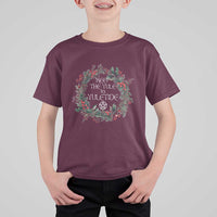 Keep The Yule In Yuletide T Shirt For Kid Yule Christmas Wreath Pentagram - Wonder Print Shop