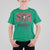 Western Xmas T Shirt For Kid Howdy Christmas Cow Skull Xmas Wreath - Wonder Print Shop