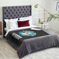 Funny Christmas Motocross Throw Blanket Santa Cross Is Coming To Town Sport - Wonder Print Shop