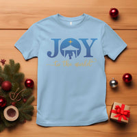 Joy To The World T Shirt Christian Christmas Nativity Scene Star Of Bethlehem - Wonder Print Shop