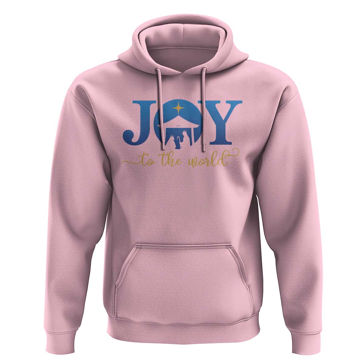 Joy To The World Hoodie Christian Christmas Nativity Scene Star Of Bethlehem