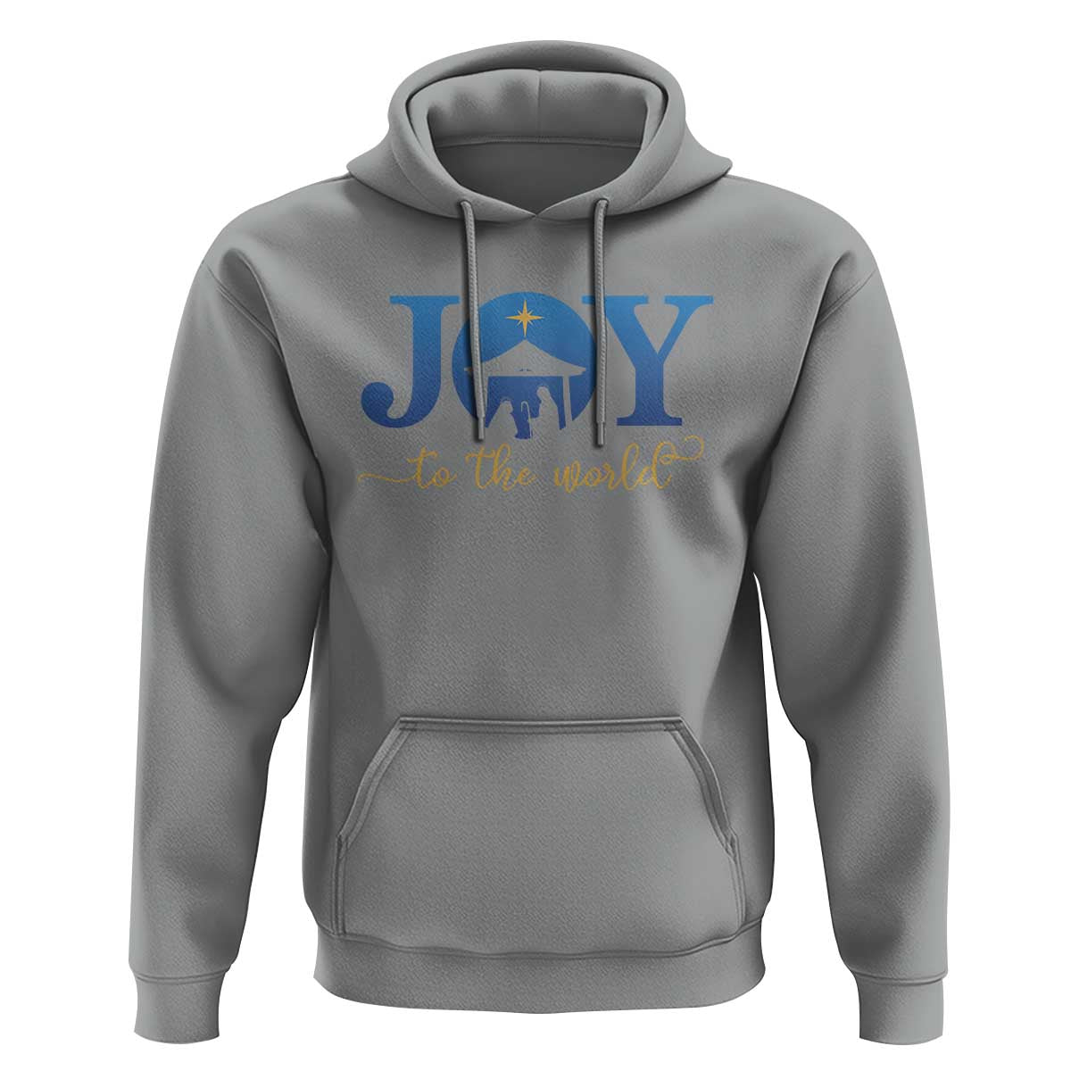 Joy To The World Hoodie Christian Christmas Nativity Scene Star Of Bethlehem