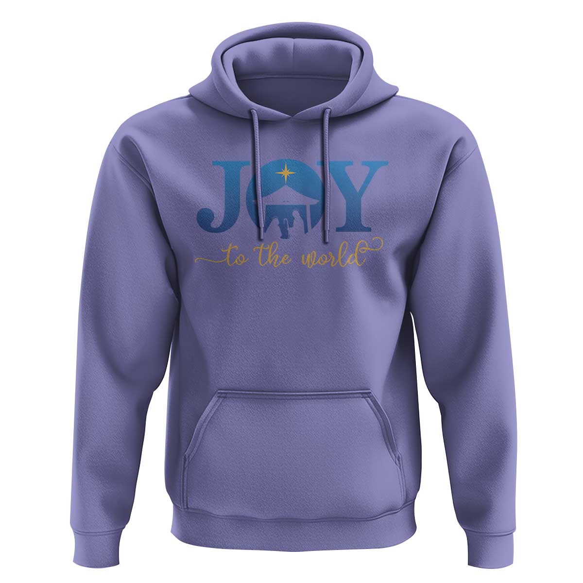 Joy To The World Hoodie Christian Christmas Nativity Scene Star Of Bethlehem