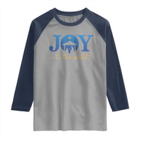 Joy To The World Raglan Shirt Christian Christmas Nativity Scene Star Of Bethlehem - Wonder Print Shop