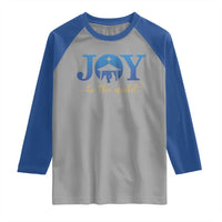 Joy To The World Raglan Shirt Christian Christmas Nativity Scene Star Of Bethlehem - Wonder Print Shop