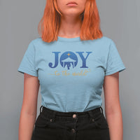 Joy To The World T Shirt For Women Christian Christmas Nativity Scene Star Of Bethlehem - Wonder Print Shop