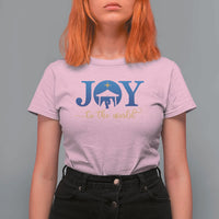 Joy To The World T Shirt For Women Christian Christmas Nativity Scene Star Of Bethlehem - Wonder Print Shop