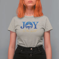 Joy To The World T Shirt For Women Christian Christmas Nativity Scene Star Of Bethlehem - Wonder Print Shop