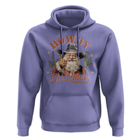 Funny Western Xmas Hoodie Howdy Christmas Retro Cowboy Santa Country