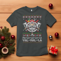 Christmas Viking T Shirt Fa La La La La Val Hal La Santa Viking Warriors - Wonder Print Shop