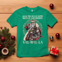 Viking Christmas T Shirt Deck The Halls With Skulls And Bodies Valhalla - Wonder Print Shop