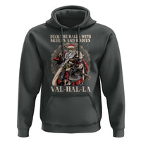 Viking Christmas Hoodie Deck The Halls With Skulls And Bodies Valhalla