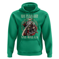 Viking Christmas Hoodie Deck The Halls With Skulls And Bodies Valhalla