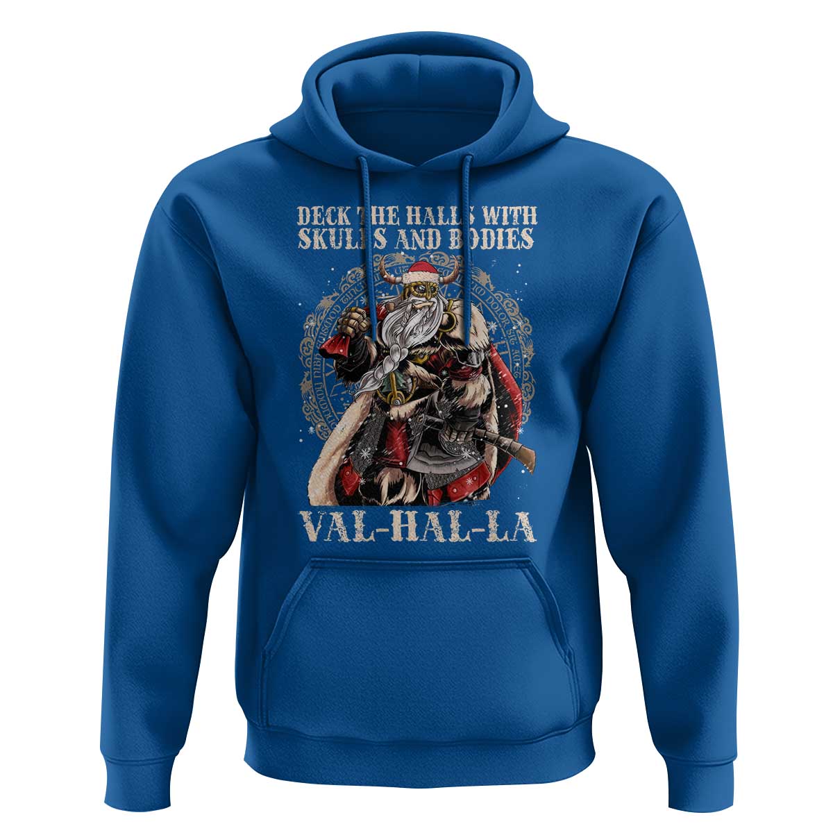 Viking Christmas Hoodie Deck The Halls With Skulls And Bodies Valhalla