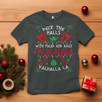 Viking Christmas T Shirt Deck The Halls With Mead And Axes Falalala Valhalla La - Wonder Print Shop