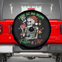 Look At Me Being Festive And Shit Spare Tire Cover Funny Christmas Skeleton - Wonder Print Shop