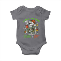 Look At Me Being Festive And Shit Baby Onesie Funny Christmas Skeleton - Wonder Print Shop