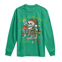 Look At Me Being Festive And Shit Long Sleeve Shirt Funny Christmas Skeleton - Wonder Print Shop