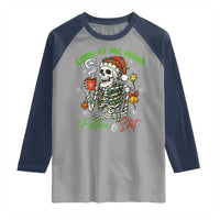 Look At Me Being Festive And Shit Raglan Shirt Funny Christmas Skeleton - Wonder Print Shop