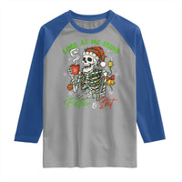 Look At Me Being Festive And Shit Raglan Shirt Funny Christmas Skeleton - Wonder Print Shop