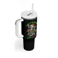 Look At Me Being Festive And Shit Tumbler With Handle Funny Christmas Skeleton - Wonder Print Shop