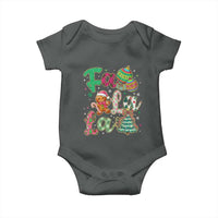 Funny Falala Christmas Song Faux Glitter Gingerbread Baby Onesie - Wonder Print Shop
