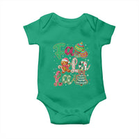 Funny Falala Christmas Song Faux Glitter Gingerbread Baby Onesie - Wonder Print Shop