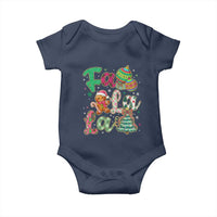 Funny Falala Christmas Song Faux Glitter Gingerbread Baby Onesie - Wonder Print Shop