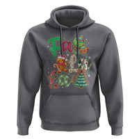 Funny Falala Christmas Song Faux Glitter Gingerbread Hoodie - Wonder Print Shop