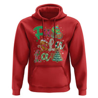 Funny Falala Christmas Song Faux Glitter Gingerbread Hoodie - Wonder Print Shop
