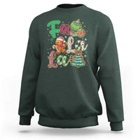 Funny Falala Christmas Song Faux Glitter Gingerbread Sweatshirt - Wonder Print Shop