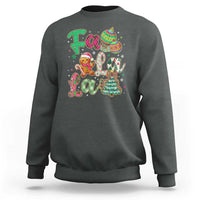 Funny Falala Christmas Song Faux Glitter Gingerbread Sweatshirt - Wonder Print Shop