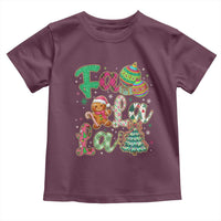Funny Falala Christmas Song Faux Glitter Gingerbread Toddler T Shirt - Wonder Print Shop
